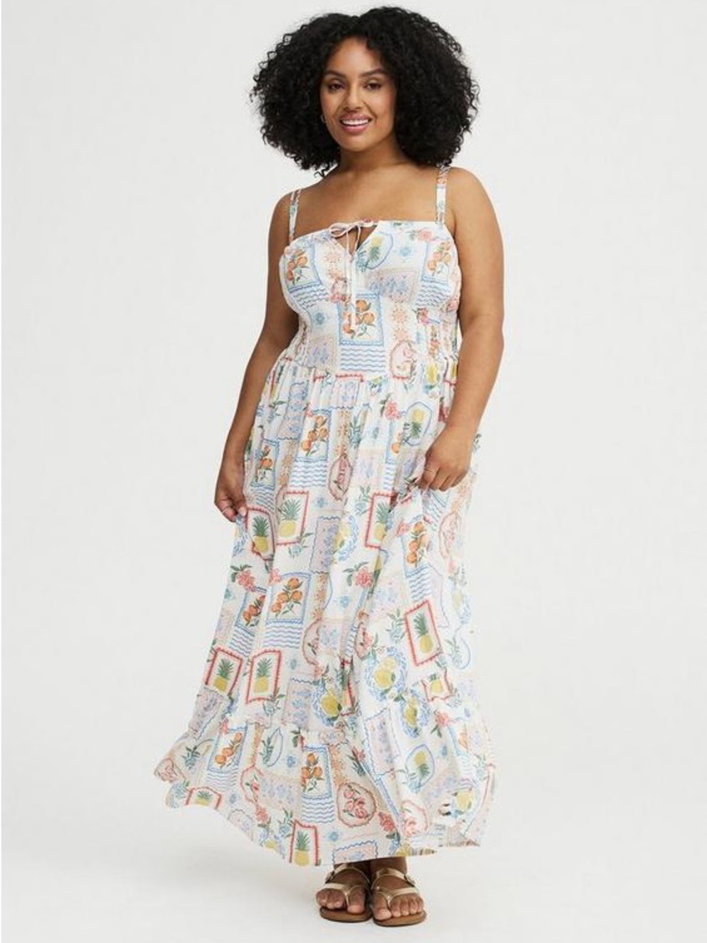 Torrid Smocked Details Maxi Dress